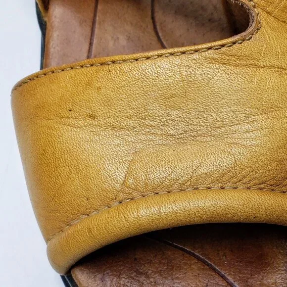 Ariat Distressed Leather Two Strap Slide On Sandals 6B - Picture 11 of 11